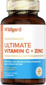 Vegan Vitamin C And Zinc by Wellgard - Maximum Recommended Daily Intake of Zinc, Made In UK - Image 8
