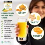 Ginger Shots with Vitamin C-135 Servings - 125g Ginger and Turmeric Shot Powder with Orange, Cayenne Pepper and Zinc-Vegan, with Natural Ingredients-No Added Sugar- Mix with Water, Juice or Tea - Image 3