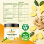 Ginger Shots with Vitamin C-135 Servings - 125g Ginger and Turmeric Shot Powder with Orange, Cayenne Pepper and Zinc-Vegan, with Natural Ingredients-No Added Sugar- Mix with Water, Juice or Tea - Image 4