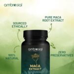Ambrosial Maca Root Capsules for Women & Men - High Strength 500 Maca mg per Capsule, Supports Stamina & Energy - Natural Maca Root High Strength (Pack of 2-120 Capsules) - Image 8