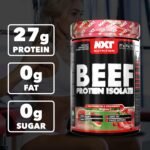 NXT Nutrition Beef Protein Isolate Powder - Protein Powder High in Natural Amino Acids - Paleo, Keto Friendly - Dairy and Gluten Free - Muscle Recovery | 1.2kg (Watermelon and Strawberry) - Image 4