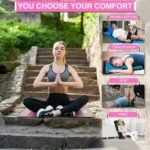 Xn8 Acupressure Mat & Pillow, Spiky Acupuncture Mat for Anxiety, Stress Relief, Back Pain, Muscle Relaxation & Recovery, Portable Reflexology Matt with Carry Bag for Men & Women, White-Pink - Image 3