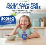 Magnesium Gummies for Kids – Calm, Focus & Sleep Support – Natural Strawberry Flavour – No Added Sugar - Vegan & Non-GMO – Magnesium Citrate Supplement for Children, 60 Gummies - Image 4