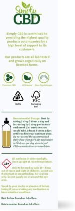 Simply CBD Oil Green Drops - 2.5% Strength - Natural Flavour - 30ml - Image 4