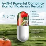 NAD Supplement 1000mg with True NAD+ 500mg & Resveratrol 250mg for Cellular Energy and Healthy Aging Support - Image 4