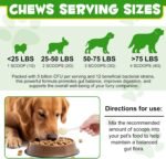 Dog Probiotic Powder - 12 Strains Of Beneficial Bacteria | Dog Probiotic Supplements Balance Gut Microbiot | Probiotics for Dogs Probiotics + Prebiotics Treatment - Probioticc Powder 120G - Image 5