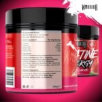 Warrior Creatine Monohydrate Powder + Energy 360g (80 Servings) – Micronised Creatine Powder Supplement + Vitamin B & Caffeine for Energy & Focus, Pre & Post Workout for Men & Women – Watermelon Ice - Image 4