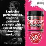 Warrior Creatine Monohydrate Powder + Energy 360g (80 Servings) – Micronised Creatine Powder Supplement + Vitamin B & Caffeine for Energy & Focus, Pre & Post Workout for Men & Women – Watermelon Ice - Image 6
