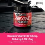 Warrior Creatine Monohydrate Powder + Energy 360g (80 Servings) – Micronised Creatine Powder Supplement + Vitamin B & Caffeine for Energy & Focus, Pre & Post Workout for Men & Women – Watermelon Ice - Image 7
