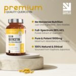 VitaBright Quercetin Supplement 1000mg | 180 Capsules - 2 Daily | 500mg Capsules - Take 2 Daily | Quercetin Powder Bio Flavonoids Supplements | Vegan | No Additives | Made in Britain - Image 4
