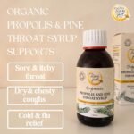 Organic Propolis and Pine Throat Syrup | 100% Pure Raw Bee Propolis Extract & Pine Oil - Soothing Relief for Coughs and Sore Throats – Flu & Cold Support, Alcohol-Free | Kids & Adults (150 ml) - Image 4