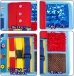 Fidget Blanket For Kids , Supports Memory, 49×31cm, Fidget Blanket, Calming Sensory , Fine Motor Skill Development, For Stress Relief, Focus Support - Image 9