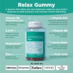 Relax Gummies – 5-HTP and Magnesium Gummies with Rhodiola & B Vitamins, Lemon Balm & Zinc – 60 Vegan Chews – Non-Sugar Formula – Food Supplement for Mood, Mind Balance & Daily Wellbeing - Image 3