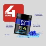 USN B4 Bomb Energy Drink Powder, Blue Raspberry - 180g, with Vitamin B12 & B6, Creatine, Caffeine & Zynamite for Stamina & Explosive Energy, Glucose Free, No Added Sugar, Quality Dietary Supplement - Image 5