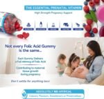 Folic Acid Gummies - 400μg, 60 Natural Berry Flavoured & Vegan Gummies - High Strength Vitamin B9 Folic Acid Pregnancy Support Prenatal Vitamin - No Artificial Sweeteners or Flavours – UK Made - Image 5