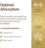 Solgar L-Glutamine 1000 mg Tablets - Pack of 60 - Supports Muscle Function - For Active Lifestyles - Great Addition to Whey Powder - Vegan - Image 5
