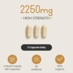 VitaBright Fenugreek Capsules 2250mg | 180 Capsules | 2 Month Supply | High Dose Organic Fenugreek Seed Supplement | Convenient Daily for Women | Made in Britain - Image 5