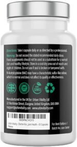 High Strength NAC Plus Complex | 5-in-1 Doctor-Formulated Supplement with N-Acetyl-Cysteine, Turmeric, Vitamin D3, B12 & Folate | Energy, Detox & Cellular Support | Made in UK - Image 4