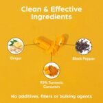 Purolabs Turmeric and Black Pepper Capsules (High Strength) - 95% Curcumin Extract Tablets with Ginger for Men & Women | 60 Vegan Capsules | Made in The UK - Image 6