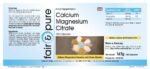 Fair & Pure® - Calcium Magnesium Citrate Supplement - Vegan - 180 Capsules - Image 3