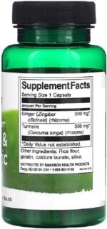 Swanson - Ginger & Turmeric Complex | Botanical Duo for Joint Comfort & Digestive Support | Full Root Blend - 60 Capsules - Image 3