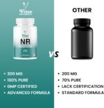 Vinco Nicotinamide Riboside 300mg, 120 Capsules - Ultra High Purity NR - Pure Cellular Energy Booster for Vitality, NAD+ Levels & Metabolic Health - Non-GMO & Gluten Free - Made in The UK - Image 6