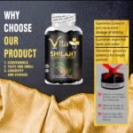 VIta + Shilajit Gummies 600mg, for Men and Women, Energy, Immunity Support, Pure Himalayan Shilajit Gummies with Ashwagandha 100mg & Lion Mane Mushroom 100mg, 60 Gummies. - Image 5