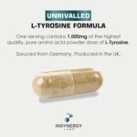 L-Tyrosine (Premium German Grade) Maximum Strength L tyrosine 1,000mg | 120 Vegan Capsules 2X Strength Tyrosine l tyrosine 1000mg Essential Amino Acids - Image 4