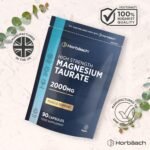 Magnesium Taurate Supplement 2000mg | High Strength Balanced Formula for Absorption & Bioavailability | 90 Vegan Capsules | for Men & Women | Horbaach - Image 4