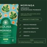 Aduna Organic Moringa Powder | 100% Pure Moringa Leaf for Energy & Immune Support | Natural Vegan Source of Iron, Calcium & Protein | Superfood Powder for Smoothies, Soups, Stews & More | 100g - Image 3