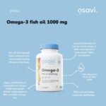 Osavi Omega–3 Fish Oil Molecularly Distilled 1000 mg – 120 Softgels | Lemon Flavor | EPA & DHA for Heart Health, Brain Function, and Vision I Molecular Distillation for Maximum Purity - Image 3