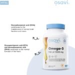 Osavi Omega–3 Fish Oil Molecularly Distilled 1000 mg – 120 Softgels | Lemon Flavor | EPA & DHA for Heart Health, Brain Function, and Vision I Molecular Distillation for Maximum Purity - Image 4
