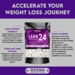 Lean24 Stimulant-Free Fat Burner Without Caffeine, Weight Loss Supplement, Keto Metabolism Booster & Diet Pills | 60 Capsules - Image 5
