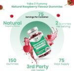 Ashwagandha Gummies High Strength – 1200mg | 150 Vegan Gummies for Men & Women | Stress Relief, Sleep & Mood Support | Non-GMO, Gluten-Free, Lactose-Free Natural Raspberry Flavour -by NATURES ZEST - Image 5