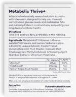 FutureYou Cambridge Metabolic Thrive – Metabolism & Blood Sugar Support with MetabolAid, Feiolix Feijoa Fruit & Chromium – Vegan, 28 Capsules - Image 3