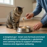 Cat Calming Powder Supplement - Stress & Anxiety Relief for Cats, Contains L-Tryptophan for Sleep Aid During Travel, Cat Probiotics for Digestive Support & Brain Gut-Axis | 100g (Catnip) - Image 3