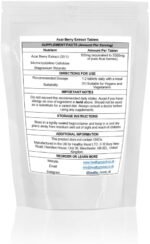 Acai Berry 3000mg 7 Tablets - High-Strength Antioxidant Superfood for Energy, Skin Health & Immune Support - Vegan Friendly Supplement - Image 4