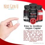 Taurine - 1000 mg, 120 Vegan Caplets - Food Supplement - Dietary Health Supplement - Helps Promote Immune & Central Nervous System Functions - by NextGenU - Image 5