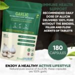 180 X Pure Garlic Capsules Recommended Daily Strength 1000mg - Capsules are The SAFEST Way to take Any Supplement! HACCP Certified, Manufactured in The UK. - Image 3