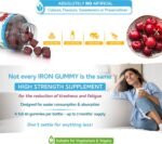 Iron Gummies with Added Vitamin C - 60 Natural Cherry Flavour Chewable Yummy Gummies - 2 Month Supply - efficient Absorption and gentler Digestion Formula - Made in The UK - Image 4