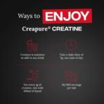 Reflex Nutrition Creapure® Creatine Monohydrate Powder Unflavoured - 100% Creatine for Strength, Muscle Gains & Recovery - No Fillers or Additives - 250g (Vegan Creatine 5g per Serving, 50 Servings) - Image 4