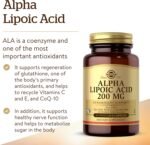 Solgar Alpha Lipoic Acid 200 mg Vegetable Capsules - Food Supplement, Pack of 50 - Antioxidants - Vegan, Gluten Free - Image 4