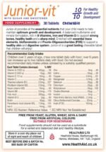 HealthAid Junior-VIT Chewable Multivitamins Pack of 2 x 30 Vegetarian Tablets (60 Tablets) - Image 3