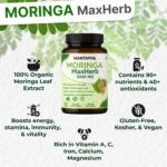 Moringa Capsules 5000mg - 4 -Month Supply | 120 High-Strength Moringa Capsules | Pure Potent Leaf Extract - No Additives | Vegan, Non-GMO & Lab-Tested - Image 4