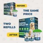 Calming Diffuser for Dogs | 2 Diffusers + 2x48ml Refills | 60-Day Double Pack with UK Plug | Helps Reduce Stress, Anxiety & Unwanted Behaviour | Safe Natural Dog Relaxation Aid - Image 4