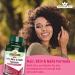 Natures Aid Hair Skin and Nails Formula – Supports Growth, Strength & Radiance – High Potency Natural Supplement – 90 Vegan Tablets – with Biotin, Zinc, Vitamin C, MSM & Silica - Image 3
