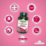 Natures Aid Hair Skin and Nails Formula – Supports Growth, Strength & Radiance – High Potency Natural Supplement – 90 Vegan Tablets – with Biotin, Zinc, Vitamin C, MSM & Silica - Image 4