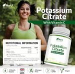 Potassium Supplement High Strength 1550mg & Vitamin C - 240 Vegan Tablets - 4 Month Supply - Potassium Citrate for Natural Electrolytes Support - Made in The UK - Nu U Nutrition - Image 3
