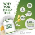 Potassium Supplement High Strength 1550mg & Vitamin C - 240 Vegan Tablets - 4 Month Supply - Potassium Citrate for Natural Electrolytes Support - Made in The UK - Nu U Nutrition - Image 5