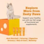 Zesty Paws Digestion & Prebiotics Paste for Cats | Helps Gut Health, Digestive Function & Immune Support | Contains Algal Oil, Postbiotics, Inulin, Vitamins C & E | Real Fish Flavour | 75g - Image 5